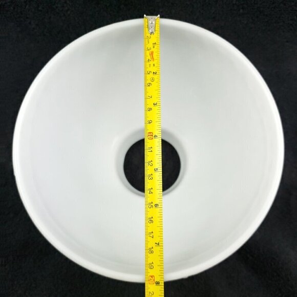 Milk Glass Hobnail Hurricane Lamp Shade 8" Fitter Vintage Estate - Picture 5 of 12